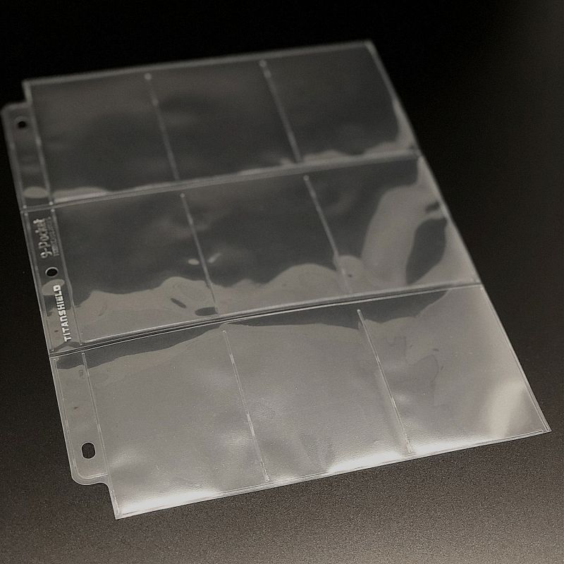 China Ultra Clear Pro 9 Pocket Page Trading Card Binder Sleeve Manufacturer  and Supplier | Huiqi